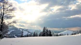 Ferienhaus, Ahornalp, Eriswil, Winter, Aussicht