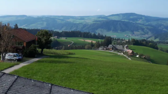 Ferienwohnung Häusler, Röthenbach, Aussicht im Sommer