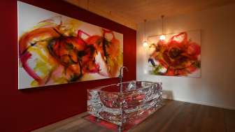 Blue-art Roggegratbad Schlafzimmer Wanne rot